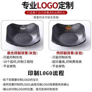 <b>Black</b> Irregular Melamine <b>Plates</b> Set For Snacks Cold Dishes Party Hotel Use - Product Image 4