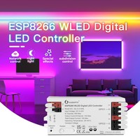 GLEDOPTO ESP8266 WLED Pengontrol LED Digital Dapat Disesuaikan Kontrol Aplikasi DIY WiFi WS2811 WS2812 WS2812B FL19038 SK6812 SM16703P