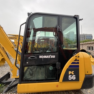 Mini Excavadora Hidráulica Usada Komatsu PC56 Original de 5 Toneladas, con Pocas Horas de Trabajo, Ideal para Construcción Pequeña, en Venta - Product Image 6