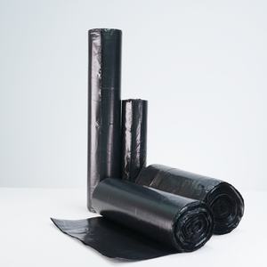 Bolsas de basura de plástico PE negro de alta calidad OEM bolsa de basura impermeable desechable para residuos domésticos generales - Product Image 6