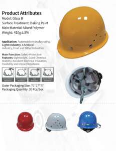 Cascos <span class=keywords><strong>de</strong></span> <span class=keywords><strong>Seguridad</strong></span> Boyuan ABS <span class=keywords><strong>Tipo</strong></span> V con Ranuras, 8 Puntos <span class=keywords><strong>de</strong></span> Suspensión, Modelo Glass, Certificación <span class=keywords><strong>B</strong></span>, para Construcción Industrial, Minería y Actividades al Aire Libre - Product Image 2