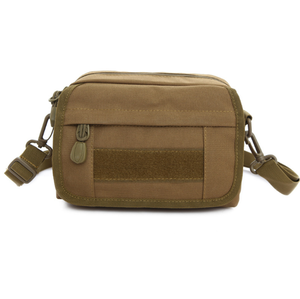 DFCB20 Coyote – Mini sac banane/sac à bandoulière Molle pour sports de plein air, multi-poches pour téléphone portable, porte-cigarettes et porte-clés - Product Image 1