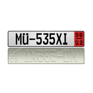 Européen personnalisé coloré réfléchissant blanc <span class=keywords><strong>plaque</strong></span> d'<span class=keywords><strong>immatriculation</strong></span> royaume-uni - Product Image 6