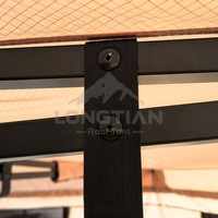 Auvent latéral double poteau 270 degrés sans LED pour véhicule, abri de camping étanche pour SUV et Overlanding