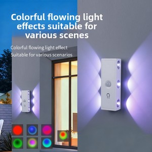 Lampada LED Intelligente con Sensore di Movimento a 6 LED, Lampada da Parete a Occhio di Gatto con CRI 90 e Installazione Magnetica - Product Image 1