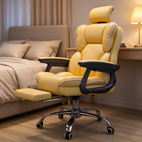 Chaise de bureau ergonomique pivotante pour la maison, idéale pour le gaming, le streaming en direct et les études