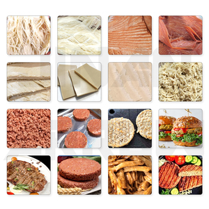 Ăn chay Đậu Nành protain thịt nướng hải sản/thịt cừu/cá đôi vít đùn quá trình dòng máy nhà sản xuất - Product Image 2