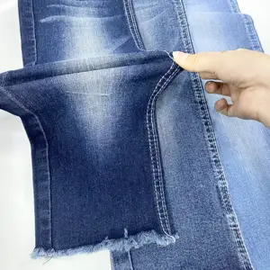 Popular High Spandex 9.6oz Tr Denim Fabric With Crosshatch Slub For Man Women Jeans