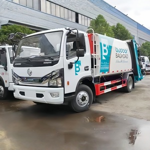 Camion à ordures compacteur DongFeng 4x2 à chargement arrière de 8 mètres cubes, camion de transport de déchets diesel manuel - Product Image 2