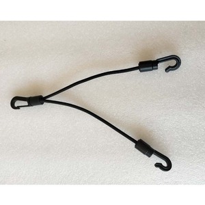 Black Plastic <b>Guy</b> <b>Rope</b> With 3 Hooks 30 Cm For Outdoor Gear Bundling And Securing Universal Use All Seasons - Product Image 1