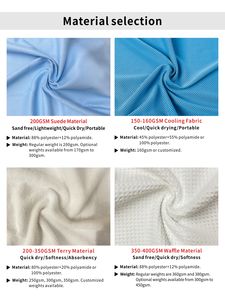 Serviette de sport en microfibre polyester 100% bleu clair avec logo personnalisé promotionnel par sublimation et étui en silicone - Product Image 5