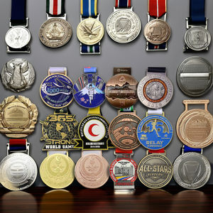 Médailles sportives personnalisées en laiton Cheerleading Dance Team Sports 5K Futsal Judo Basketball <span class=keywords><strong>Boxe</strong></span> Football-Display Logo Award Style - Product Image 2