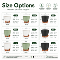 WEICHENGXING Vente en gros de jardinières suspendues auto-arrosantes en plastique, pot de fleurs suspendu, panier suspendu pour la maison et le jardin