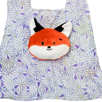 Sac de courses en peluche super doux Fox, personnalisable, cadeau promotionnel, mignon, unisexe