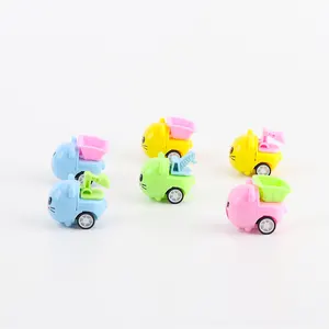 Venda quente colorido mini cartoon Engenharia Veículo Carro Pull Back Car Friction Car Brinquedos