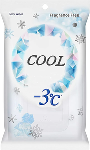 OEM orgánico no tejido enfriamiento de la piel y limpieza del sudor <span class=keywords><strong>verano</strong></span> debe tener toallitas húmedas frías - Product Image 3