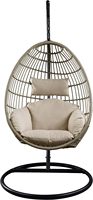 Fauteuil suspendu en rotin moderne et durable pour l'extérieur, chaises debout, terrasse extérieure, balançoire de jardin en corde, chaise de patio avec support