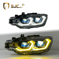 Pièces automobiles SJC pour BMW Série 3 F30 F35, mise à niveau vers G05 13-18, phare avant LED, feux de jour bicolores, ensemble de phares avant