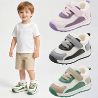 Chaussures de marche décontractées pour garçons et filles, baskets légères et respirantes pour enfants, fermeture auto-agrippante, tige en tissu, antidérapantes