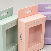 Boîte en papier de luxe personnalisée avec logo sur mesure, fenêtre et trou de suspension pour produits pour bébés et soins de la peau – Usine de production tout-en-un.