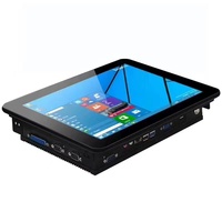 Casing Logam Kokoh dengan Layar Lebar Kaca Anti Gores 10 inci 10.1 inci PC Panel Industri Win10 X86 dengan Layar Sentuh Kapasitif