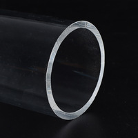 Tube acrylique extrudé de grand diamètre 200mm Tube Led fileté acrylique givré Fabrication de tuyaux en plexiglas