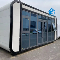 Maison conteneur préfabriquée modulaire et mobile de 20 et 40 pieds, type Tiny House en kit, avec cabine hôtelière capsule pour commerces et vie urbaine