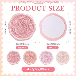 Sceaux de cire autocollants personnalisés en gros pour cartes postales et enveloppes - Product Image 4