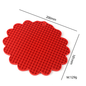 Creative Double-Sided Sunflower <b>Silicone</b> Plate <b>Mat</b> Modern Heat Insulation Dining Table <b>Mat</b> Washable for Tea Cup Bowl Pad - Product Image 5