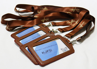 Kofei Lanyard Personalizado Pochette en PU personnalisée Porte-carte d'exposition