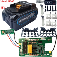 Kit de batterie au lithium 21700 à 10 cellules 18V compatible avec Makita