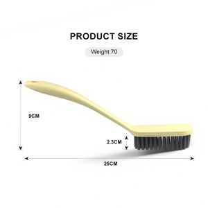 Non-Scratch Soft Bristle PP Cleaning <b>Brush</b> with Ergonomic Long Handle for Delicate Surfaces-Kitchen & Bathroom Household Use - Product Image 2
