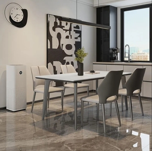 Ensemble <span class=keywords><strong>de</strong></span> table à manger <span class=keywords><strong>de</strong></span> luxe <span class=keywords><strong>6</strong></span> places Table à manger en marbre <span class=keywords><strong>blanc</strong></span> <span class=keywords><strong>noir</strong></span> <span class=keywords><strong>et</strong></span> chaises Ensemble <span class=keywords><strong>de</strong></span> table à manger Salle à manger Ensemble <span class=keywords><strong>de</strong></span> table à manger 4 chaises - Product Image 6