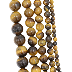 Wholesale Natural <b>Tiger</b> <b>Eye</b> Gemstone Round Beads 4-10mm Polished Loose Beads GDTC Certified for Jewelry Making <b>Bracelet</b> Necklace - Product Image 1