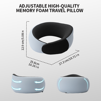 Nouvel arrivage Oem Oem Oreiller cervical ergonomique réglable en forme de U en mousse à mémoire de forme Oreiller cervical de voyage pour avion, voiture, train, bureau, repos