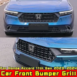 For Honda Accord 11th Gen 2023-2024 Body Kit Front Bumper Grill Grille Glossy Black GT Style Racing Grill <b>Car</b> Accessories - Product Image 1