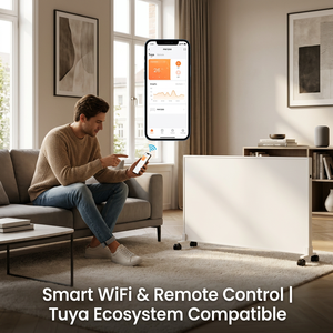 Panel <span class=keywords><strong>Calefactor</strong></span> Infrarrojo Inteligente <span class=keywords><strong>WiFi</strong></span> de 1200W, Control Remoto por Aplicación Tuya, <span class=keywords><strong>Calefactor</strong></span> Eléctrico de Pared de 120cm para Sala de Estar, IP44, CE, GS - Product Image 3