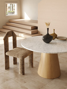 Sedia da Pranzo Imbottita Artigianale Premium in Stile Bauhaus Moderno Minimalista, Tessuto in <span class=keywords><strong>Cotone</strong></span> e Lino, Gambe in Metallo, <span class=keywords><strong>Poltrona</strong></span> di Design - Product Image 4