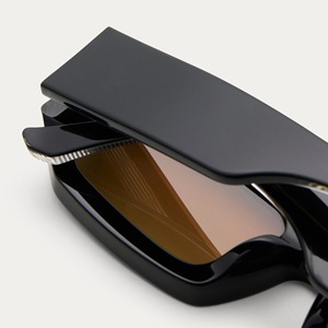 Nouveau Style épais acétate carré pleine jante lunettes <span class=keywords><strong>de</strong></span> <span class=keywords><strong>soleil</strong></span> pour hommes femmes haute qualité polarisé TAC lentille Protection UV Logo personnalisé <span class=keywords><strong>Beige</strong></span> - Product Image 6