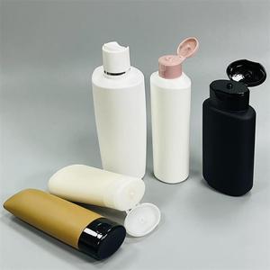 Mềm cảm ứng PE hình dạng hình bầu dục/Boston hình tròn 300ml 500ml dầu gội Gel Lotion lật <span class=keywords><strong>cap</strong></span> Báo Chí bơm Matte mềm có thể ép chai - Product Image 3