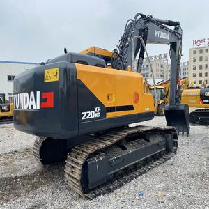 2024 Hyundai 22ton 220 Digger marca Original importada de Corea excavadora usada con bomba de motor de buen precio como componentes principales - Product Image 3
