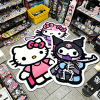 Alfombras Personalizadas con Estampado de Personajes de Sanrio, Alfombra Grande de Forma Irregular para Sala de Estar, Alfombras Lavables a Máquina, Alfombra de Hello Kitty