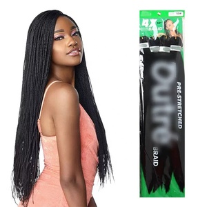 Offre Spéciale : Mèches de Cheveux Synthétiques Pré-étirées pour Tresses, 4x 60 Pouces, Paquets de Cheveux Jumbo Africains 400g, Extensions au Crochet - Product Image 1