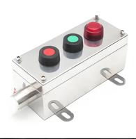 Boîtier d'instrumentation électronique étanche à l'eau et à la poussière en alliage d'aluminium et plastique, anti-explosion, avec bouton de commande marche/arrêt, IP65