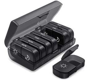 Tùy chỉnh du lịch xách tay nhựa <span class=keywords><strong>Pill</strong></span> hộp cho khuyến mãi màu đen hai lần một ngày cá nhân Organizer Y <span class=keywords><strong>Pill</strong></span> hộp lưu trữ - Product Image 1