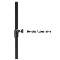 VST-02-soporte de altavoz profesional de alta resistencia, trípode negro, soporte de altavoz ajustable para suelo