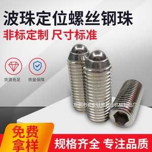 Stainless Steel Ball Plunger Screw M16 Internal Hex Cylindrical Head Grade A2-70 - Product Image 5