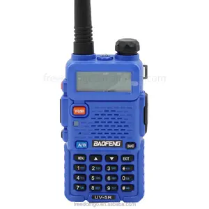 Baofeng Uv-5r 5w Handy Radio Uhf Vhf Radio Range amatir ponsel Dual Band dua cara Dual Band Walkie Talkie tampilan LED luar ruangan