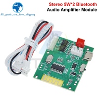 TWS Bluetooth 5.3 Carte amplificateur de puissance 5W + 5W 3.7V 5V Miciro USB True Wireless Stereo Module pour voiture Home Speaker Subwoofer DIY