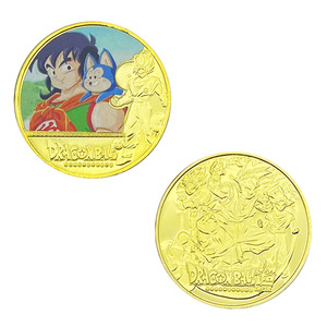 12 pièces de monnaie <span class=keywords><strong>Dragon</strong></span> Ball en <span class=keywords><strong>or</strong></span>, style anime japonais, avec double placage <span class=keywords><strong>or</strong></span> et technique de moulage sous pression, objets de collection et cadeaux - Product Image 3
